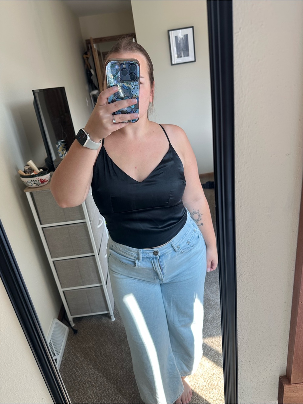 Abercrombie & Fitch Black Satin Cami